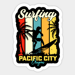 Surfing | Pacific City, Oregon Sticker